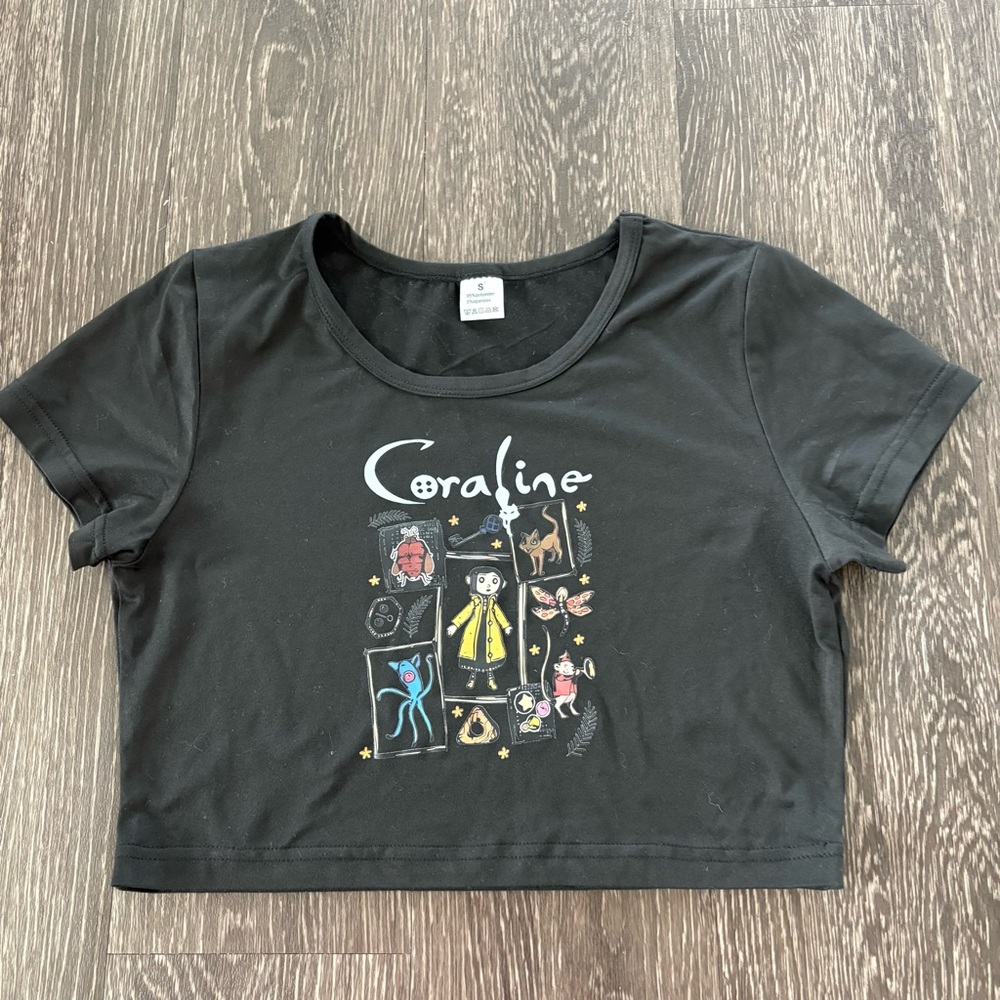 Coraline Black Crop Top Small